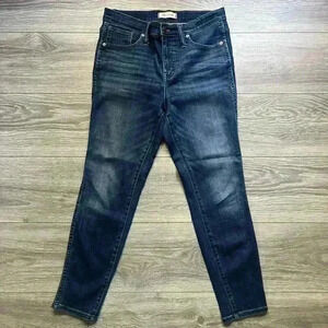Madewell 10” High Rise Skinny Denim Blue Jeans Size 29P